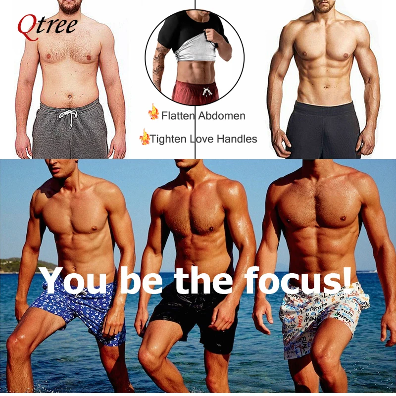 Men Sauna Vest Polymer Sweat Slimming Weight Loss Sauna Suit Tank Top Zipper Body Shaper Shirt Workout Waist Trainer Fat Burning