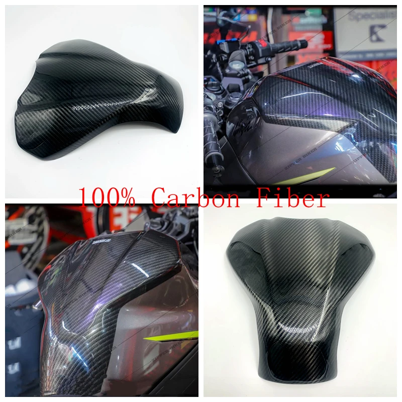 

Real 100% Carbon Fiber Gas Tank Cover Guard For Kawasaki Ninja400 Ninja 400 2018 2019 2020