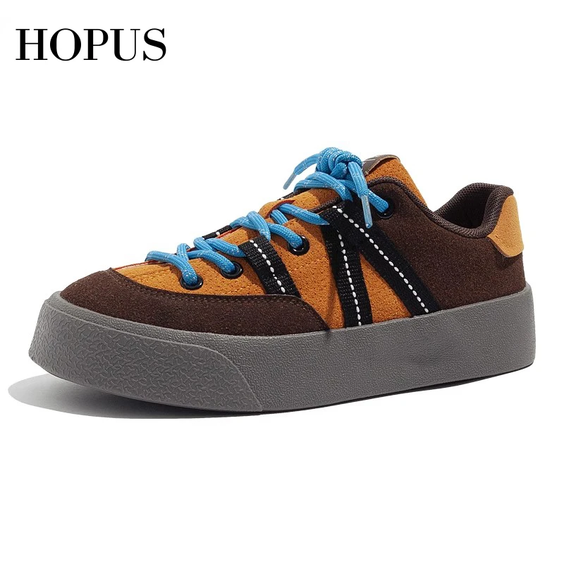 

Женские кроссовки HOPUS, новинка 2023, новинка, разноцветная дышащая повседневная обувь для женщин, удобные кроссовки с круглым носком на плоской подошве в стиле ретро