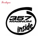 Милый автомобильный стикер, 357 magnum Автомобильный интерьер предупреждающий хвост автомобиля водонепроницаемый f покрытие царапин окно устойчивый к УФ Авто parPVC 12 см x 13 см