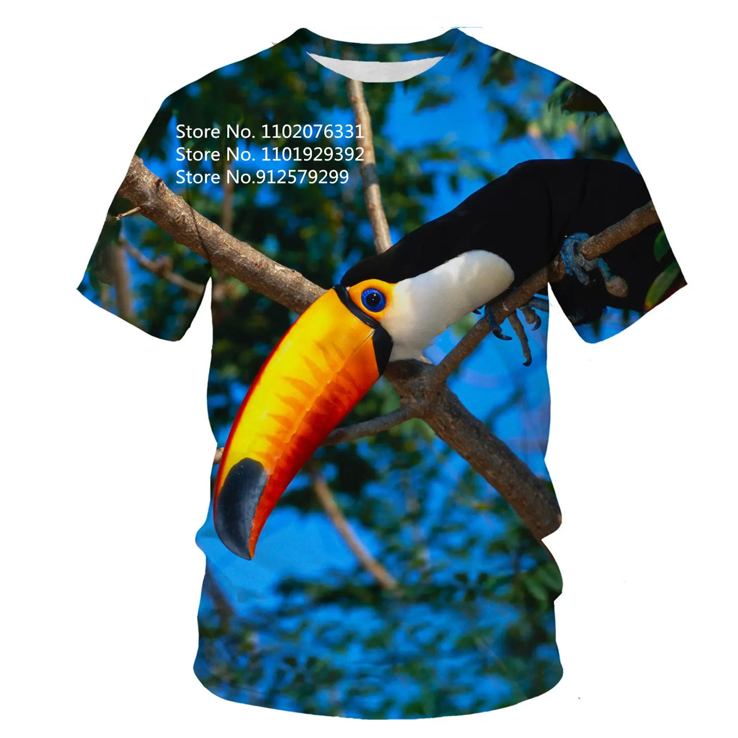 

BIANYILONG брендовая летняя футболка с веселым рисунком животных птиц 3D печать модная мужская Свободная футболка с круглым вырезом и коротким рукавом