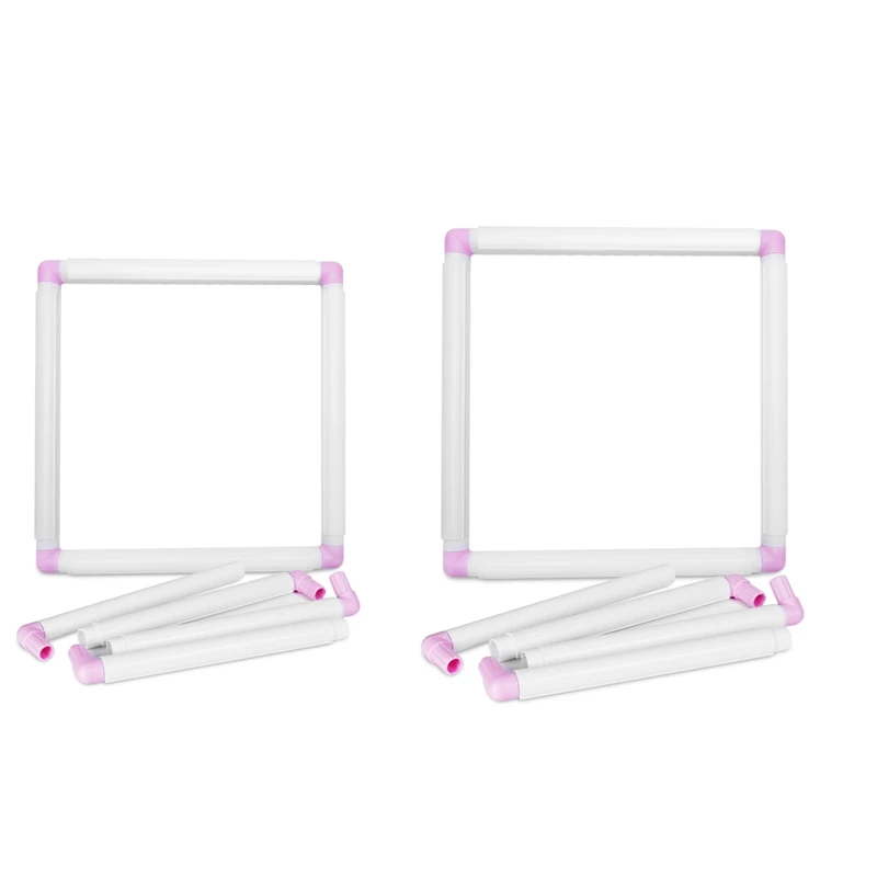 

AT14 Square Plastic Clip Frame For Embroidery Cross-Stitch Quilting Needlepoint, Square Plastic Embroidery