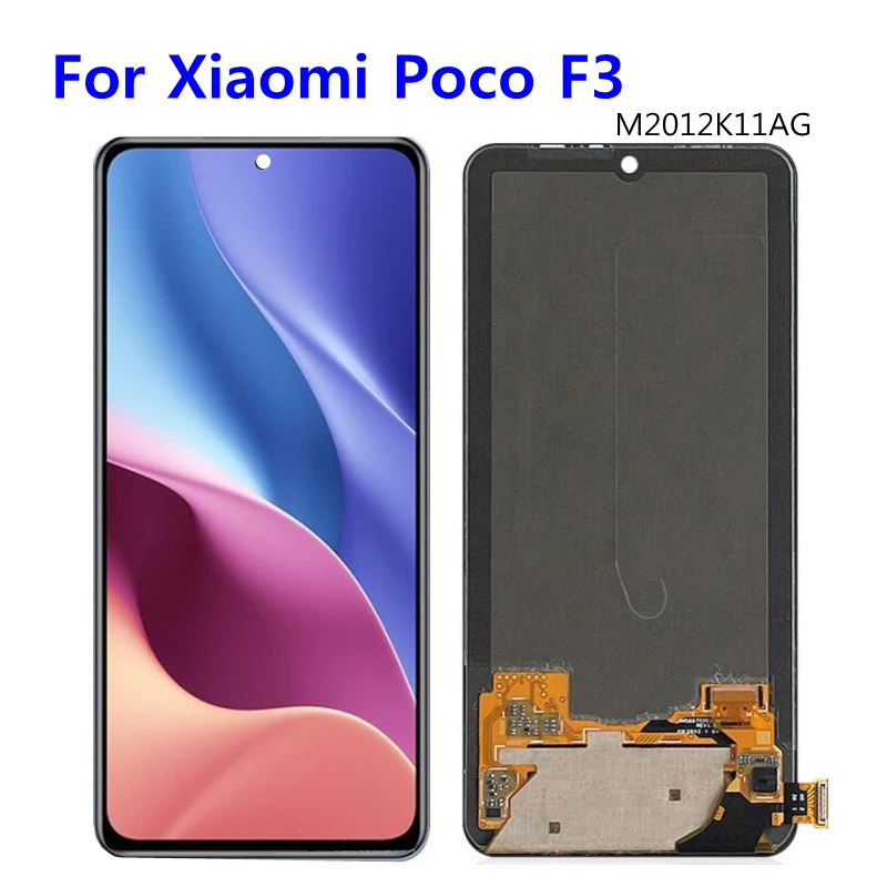 

6.67" AMOLED For Xiaomi Poco F3 LCD M2012K11AG Display Touch Screen Digitizer Assembly Replacement For Xiaomi F3 poco f3 Screen