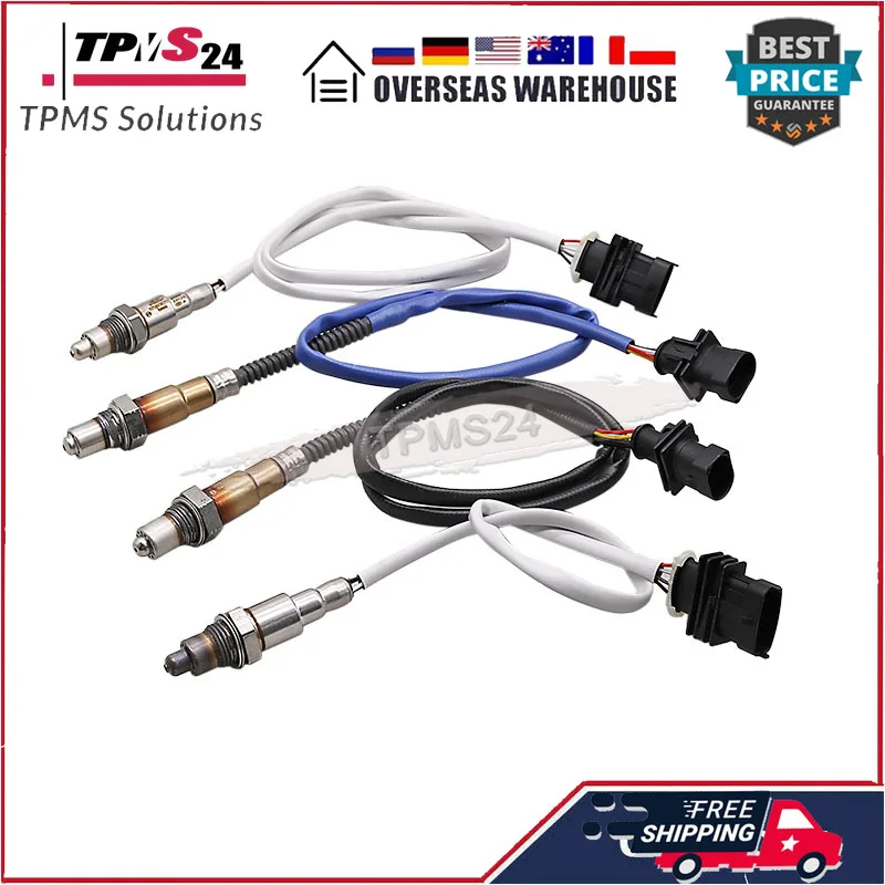 4Pcs Up & Downstream Oxygen Sensor 670009076 670002200 670031347 670031348 For 2014-2017 Maserati Ghibli Quattroporte