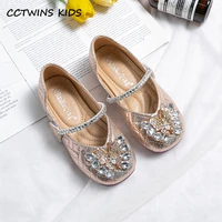 girls princess shoes 2022 autumn fashion mary jane dress dance crystal shoes baby kids sandals brand butterfly soft sole flats