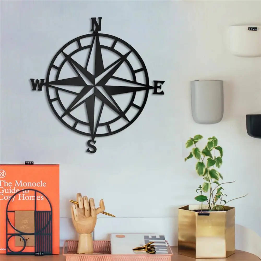 

Home Decoration Exquisite Nautical Compass Art Craft Ornament Wall Decor Hanging Decorative Strong And Durable Metal