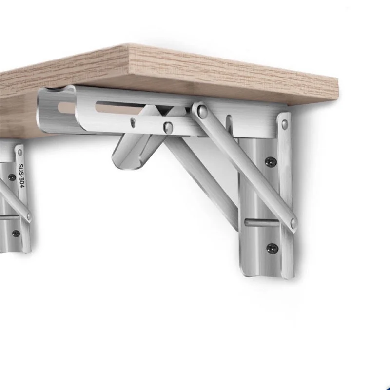 

1 шт. 8-12 дюймов электрические приборы настенный кронштейн для полки треугольная опора из нержавеющей стали Складная опора для стола K273