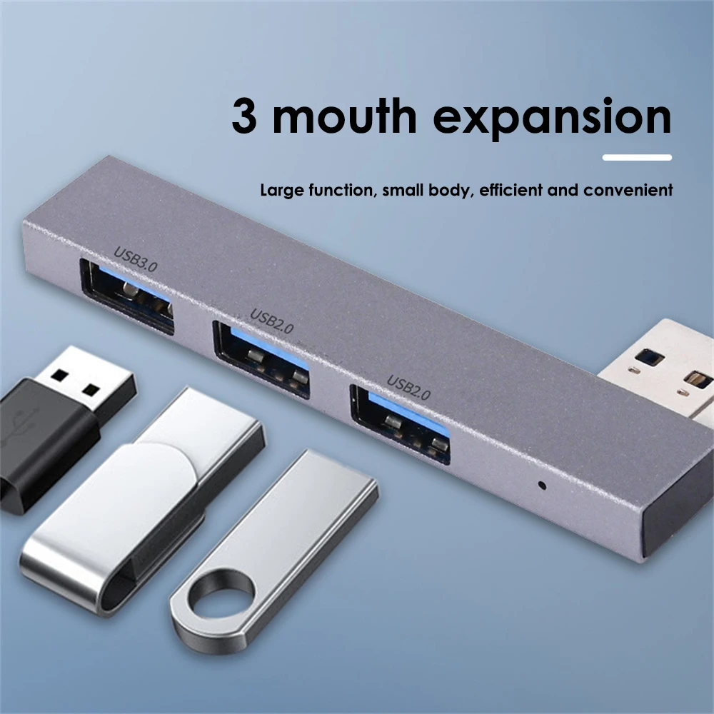 

3 IN 1 Universal Compact Mini USB2.0/USB3.0 Docking Station Plug And Play High Speed USB Hub For Computer Accessories