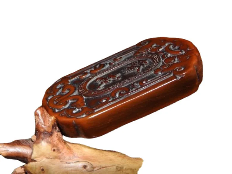 Ожерелье из коровьего рога с подвеской в стиле ретро