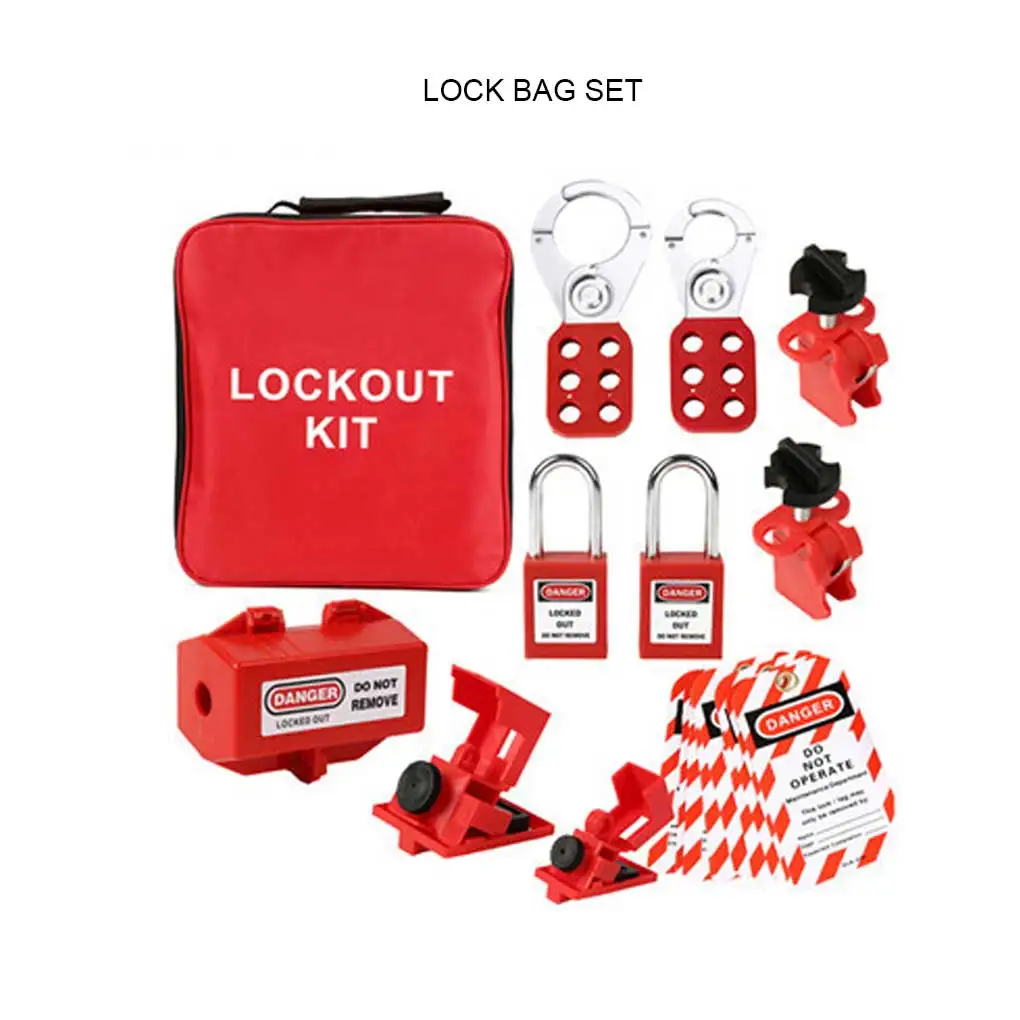 

1 Set Breaker Locks Craftsmanship Premium Material Small and Medium Simple to Use Padlock Firm Structure Circuit Lockout