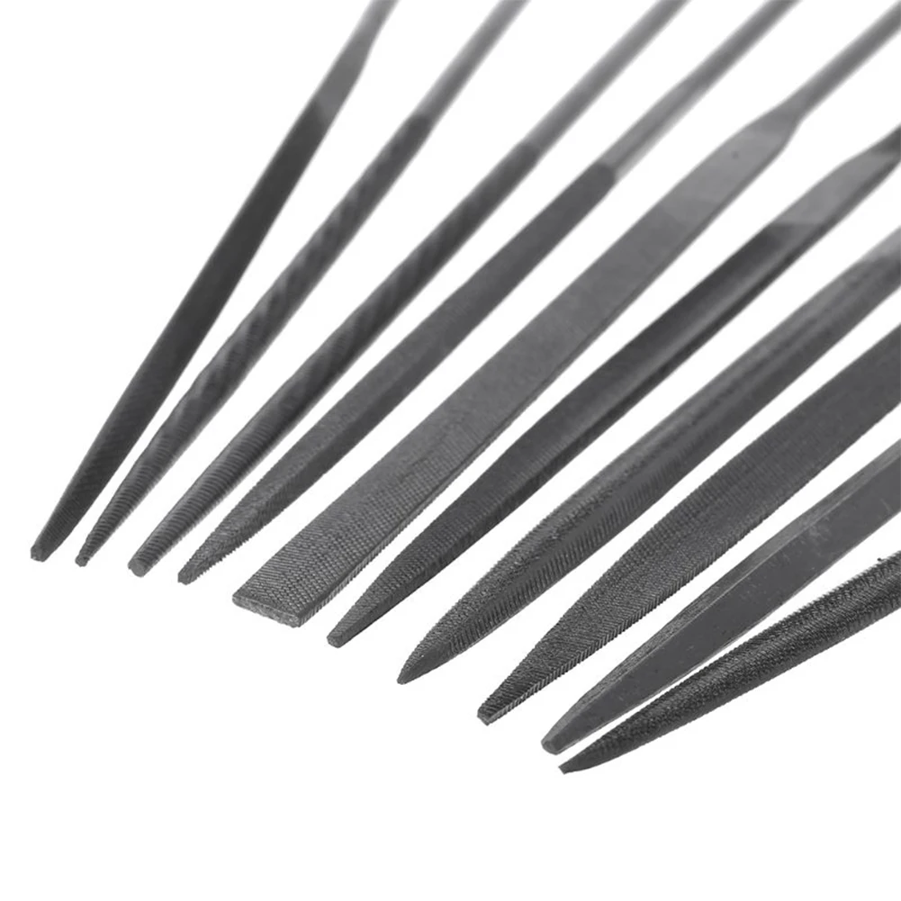 

10Pcs Set Small Needle Files Set Mini Needle File Sanding Polishing 5.51Inch Diamond Grinding Steel Wood Metal Working Milling