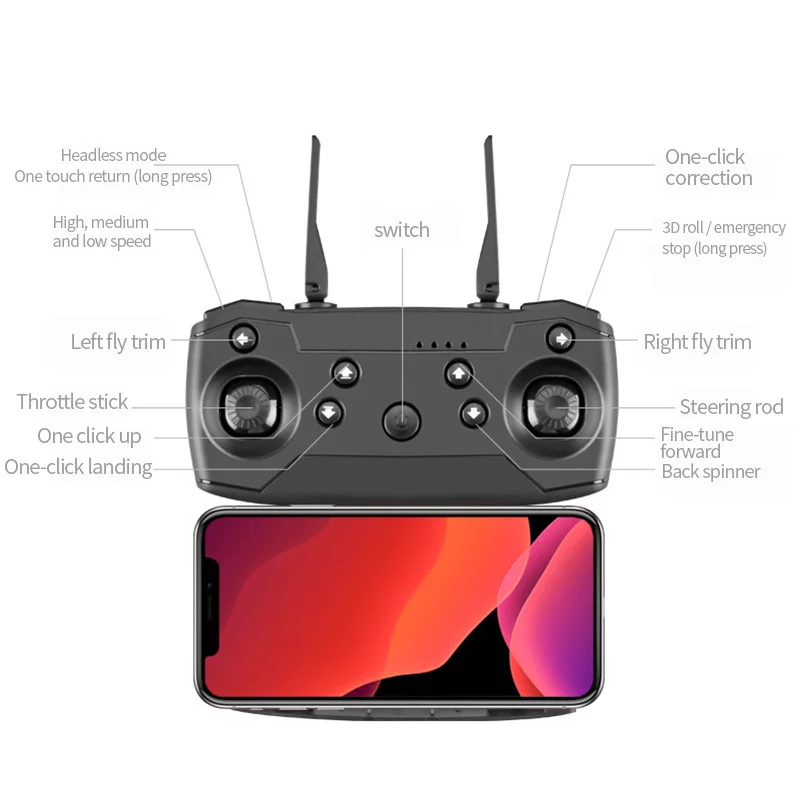 2022 Новый мини-Дрон S60 4k HD Двойная камера Wi-Fi Fpv дроны профессиональные сохранение