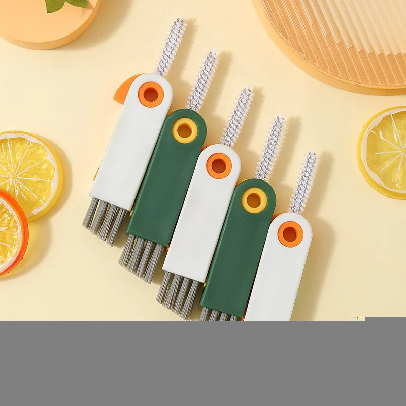 

Multi-purpose Parrot Shape Cup Cover Brush Gap Cleaning Brush Baby Bottles Brush Keyboard Groove Window Dead Corner Cleaner