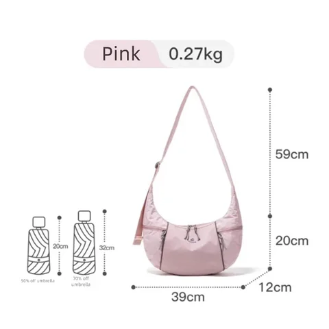 Легкая сумка через плечо Fouvor на молнии с регулируемым ремешком, легко чистящаяся водонепроницаемая сумка через плечо, спортивные повседневные сумки-бродяги 3073-11