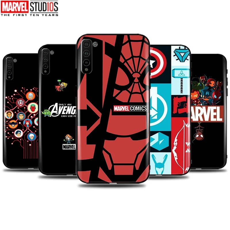 

Marvel Avengers Logo Phone Case For Huawei Honor 10X Lite Black Silicone Cover Back Coque Ultra-Thin Carcasa