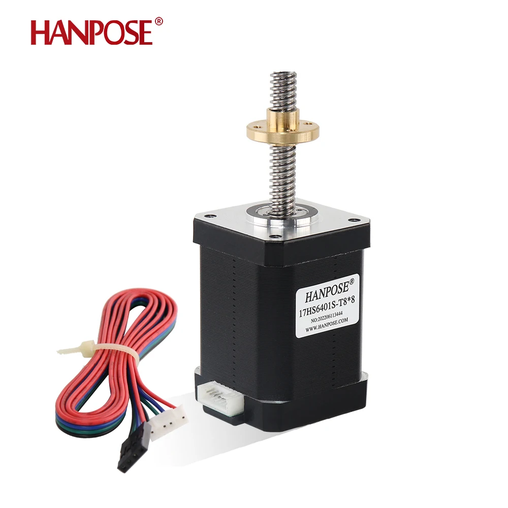 17HS6401S-T8 шаговый двигатель nema17 1 8 А 48 мм винт Т-образного типа ходовой шагового
