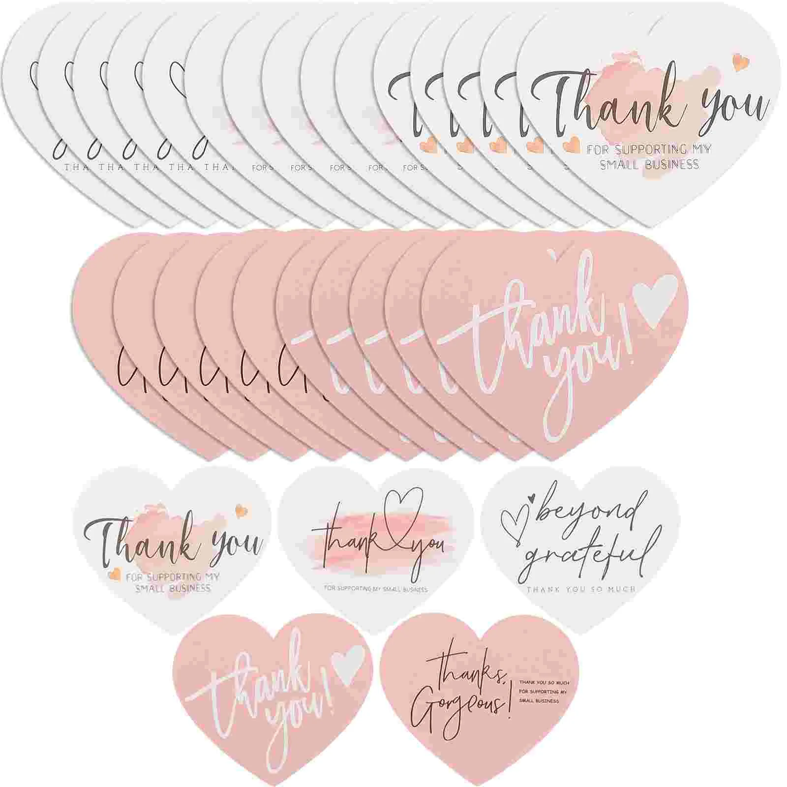 

Thankyou Heart Blessingthanks Wedding Greeting Gift Stickers Message Invitation Blank Favors Mini Gifts Christmas Love Note
