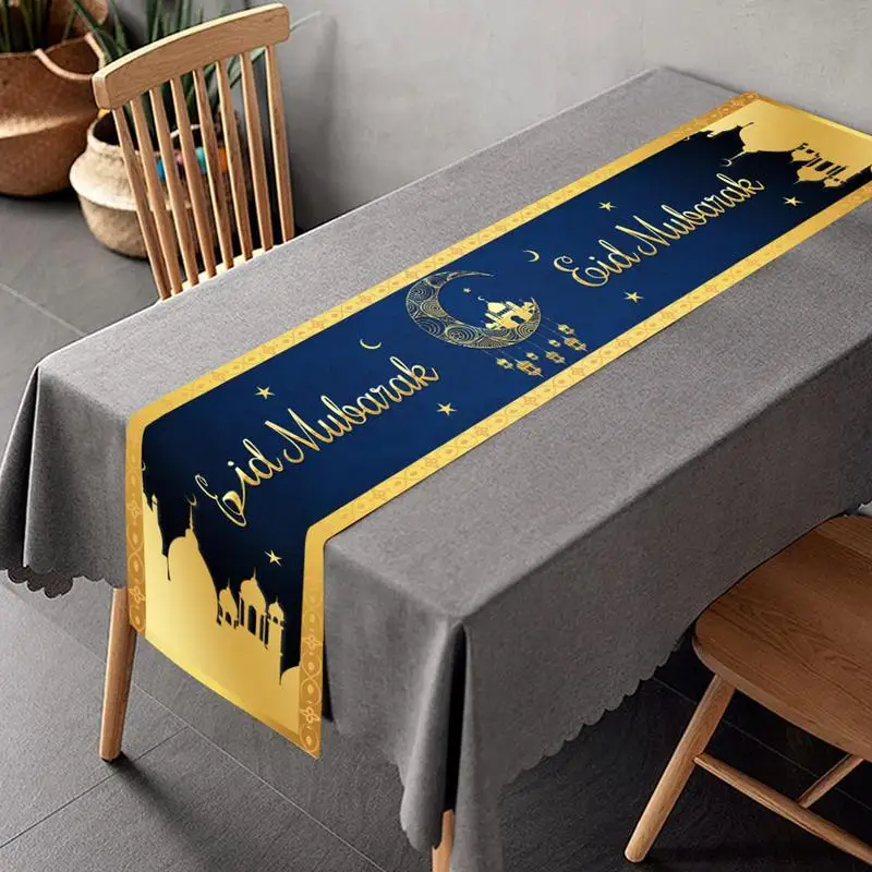

2023 EID Tablecloth Middle East Festival Celebration Decoration For Home Themed Party Banquet Tableware Supplies Al Adha Gift