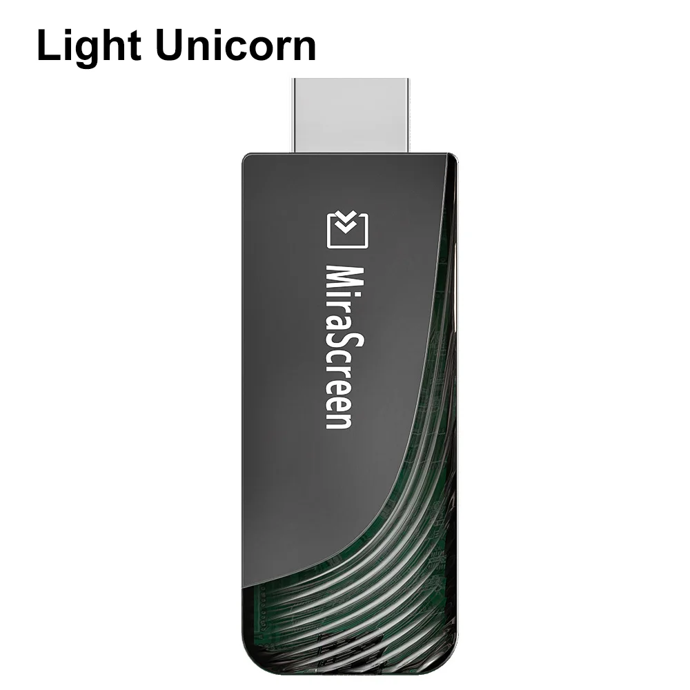 

Light Unicorn MiraScreen D7 1080P 2.4G / 5G Wireless Display Receiver TV Dongle Miracast Airplay DlNA Mirroring HDTV Chrome Cast
