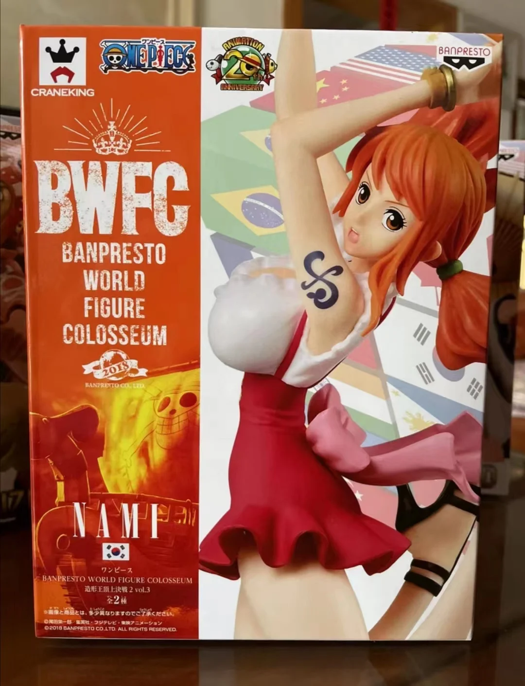 

In Stock 100% Original Banpresto BWFC The Top War 2 Vol.3 Nami PVC Action Figure Boxed Model Collection Model Toys for Boys Gift
