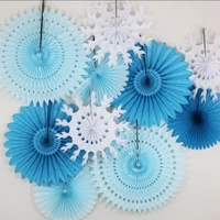 5pcs 8 20cm tissue paper cut out paper fans pinwheels hanging flower paper crafts for showers wedding party birthday f