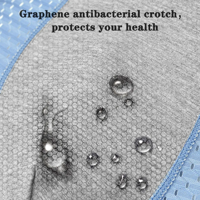 5PCS/Lot Mesh Men Panties Underwear Boxers for Men Boxer Underwear Male BoxersShorts Homme Sexy Graphene Breathable Quick-drying