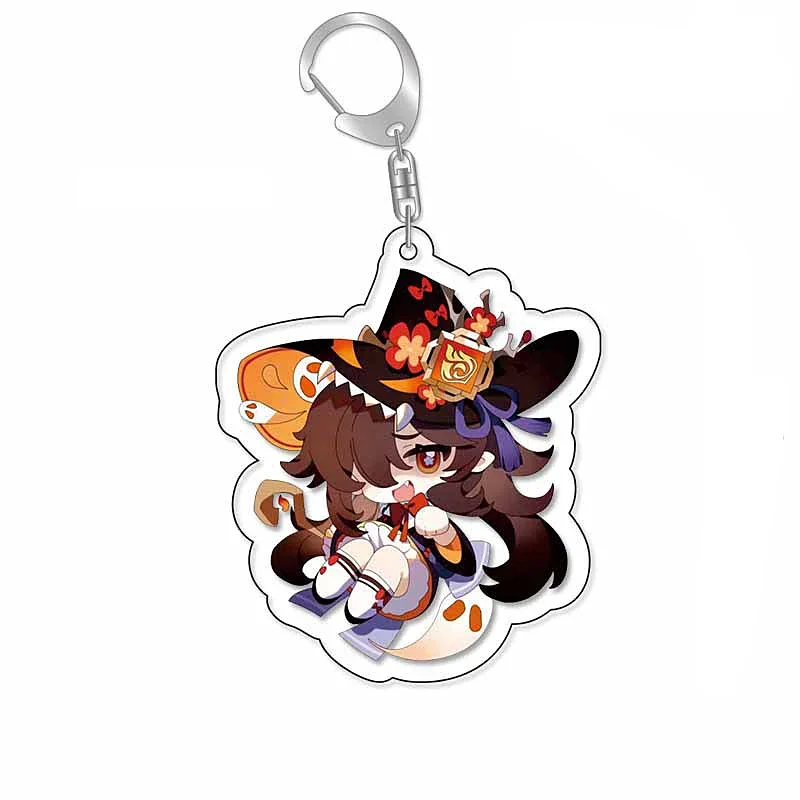 Брелок Raiden Shogun Klee нахида Q Type мультяшный брелок с акриловой сумкой подвеской