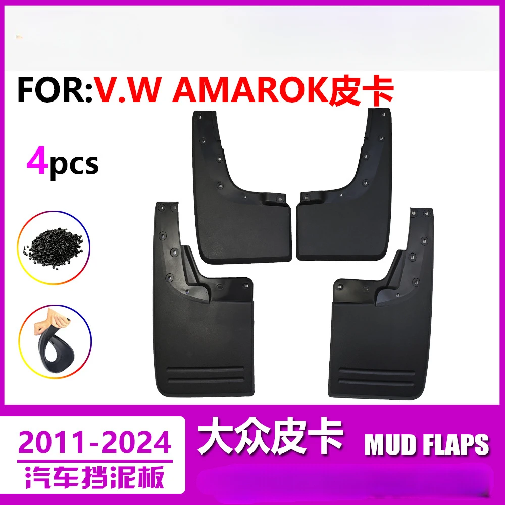 

Брызговики для Volkswagen Amarok 2011-2024, брызговики, передние и задние колеса, крыло, автомобильные аксессуары, 4 шт.
