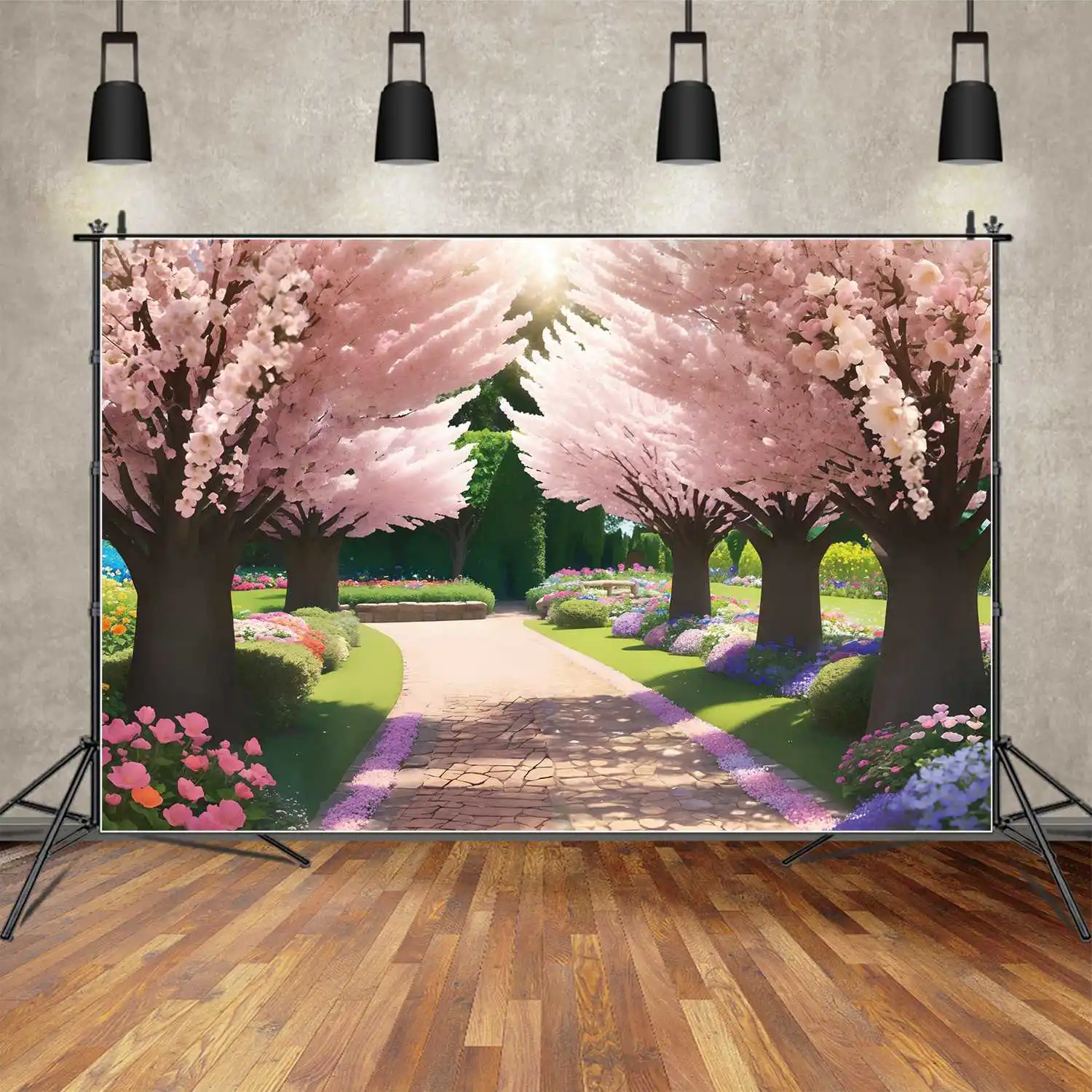 

Spring Floral Blossom Party Backdrops Photography Decor Garden Flowers Custom Baby Photo Booth Photographic Backgrounds
