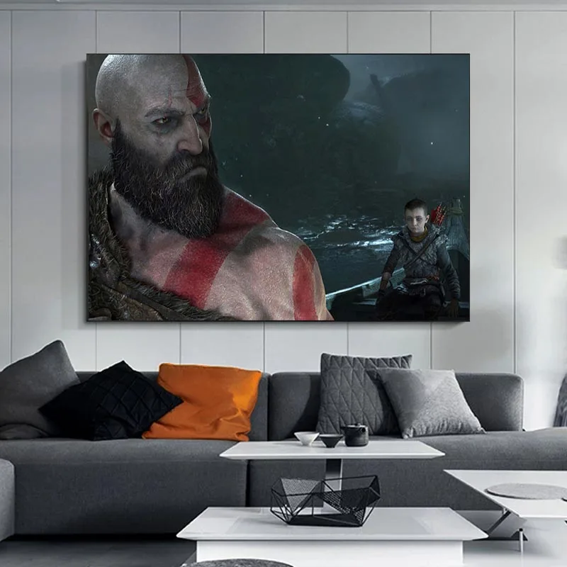 Игровой постер Бог войны персонажи HD и холст картина искусство настенные картины