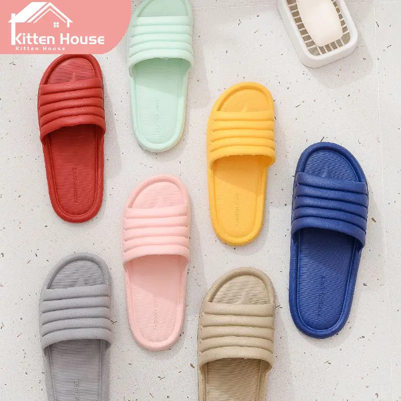

New Women Indoor Floor Flat Shoes Summer Non-slip Flip Flops Bath Home Slippers Female Slipper Comfortable Zapatillas De Hombre
