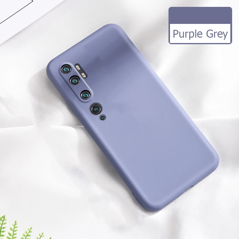For Xiaomi Mi Note 10 Pro Case Liquid Silicone Soft Matte Cover For Xiaomi Redmi Note 10 Pro Mi Note 10 Lite Phone Cases