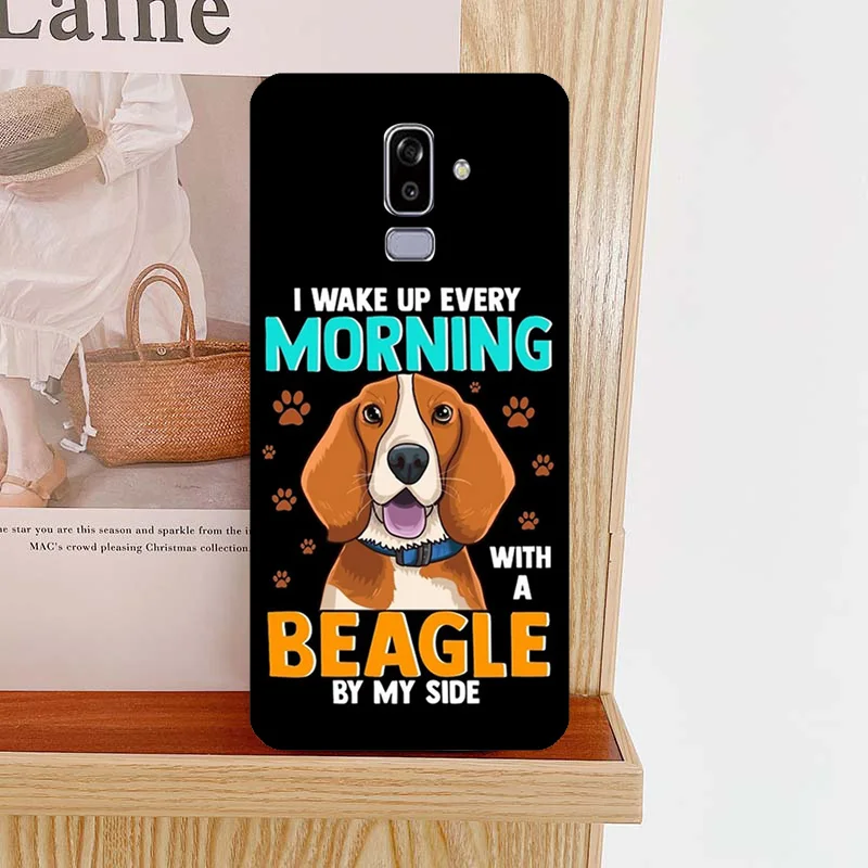 Beagle Puppy Dog Case Cover For Samsung A6 A7 A8 A9 J8 2018 A3 A5 J1 2016 J3 J5 J7 2017 J6 J4 Plus Case images - 6