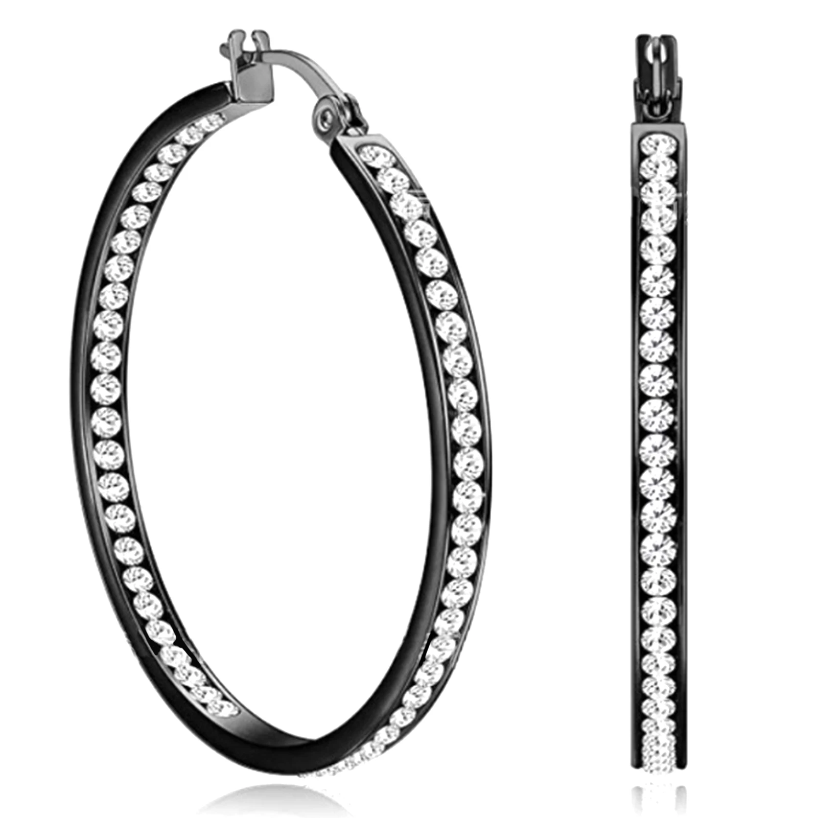 

1 пара, женские круглые украшения для ушей из титановой стали