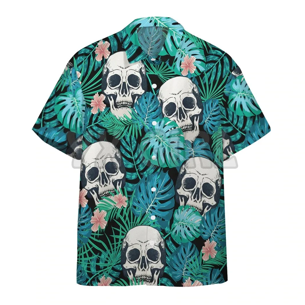 Viking Skull 3D All Over Printed Hawaiian Shirt Men's For Women's Harajuku Casual Shirt Unisex