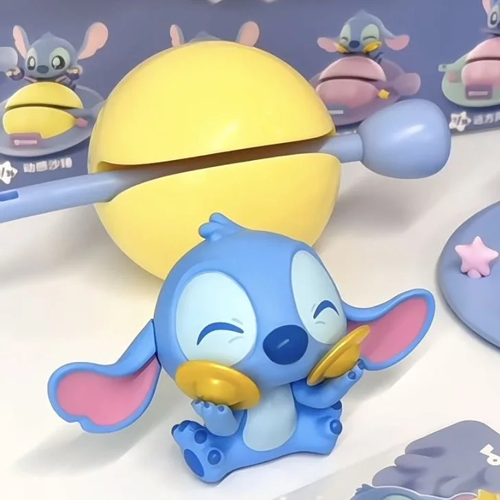 Disney Stitch деревянный молоток фигурка мультфильм музыка стук стежок ПВХ модель
