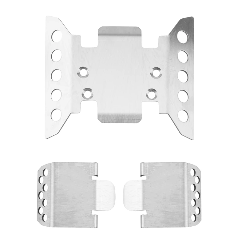 

3Pcs Stainless Steel Metal Chassis Armor Axle Protector Skid Plate For Axial SCX6 1/6 RC Crawler Car Upgrade Parts