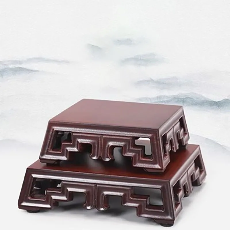 

Bonsai, fish tank, jade ware, tea pot, strange stone, Buddha statue, ornament, antique rectangular wood carving base