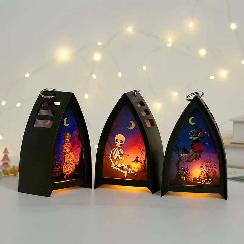 

Halloween Decorations LED Candles Tea Light Pumpkin Ghost Hanging LED Lantern Lamp Horror Props Halloween Party Home Bar Decor