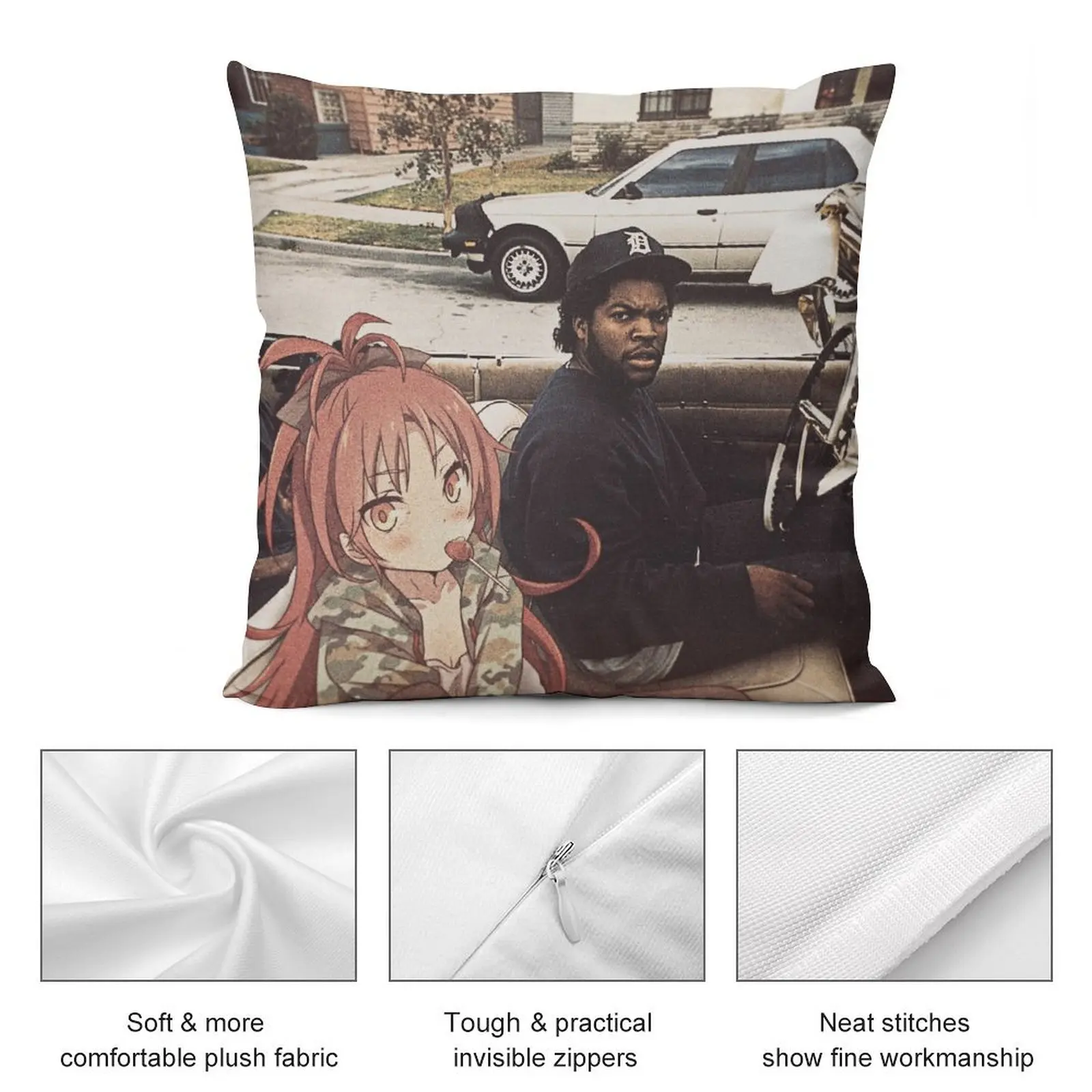 Декоративная подушка Waifuz n the Hood Feat Kyoko Sakura рождественские украшения чехлы для