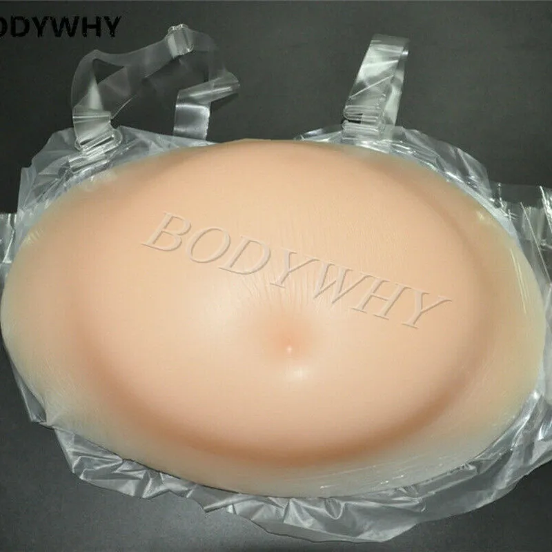 Новинка силиконовая имитация живота для беременных близнецов 8 ~ 10 месяцев 3000 г