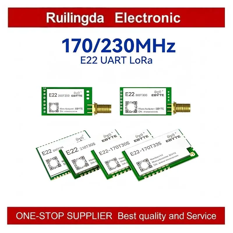 Фото Модуль LoRa E22-170T30S E22-170T33S 170 МГц, 30/33 дБм, серия E22 UART, SMD №1