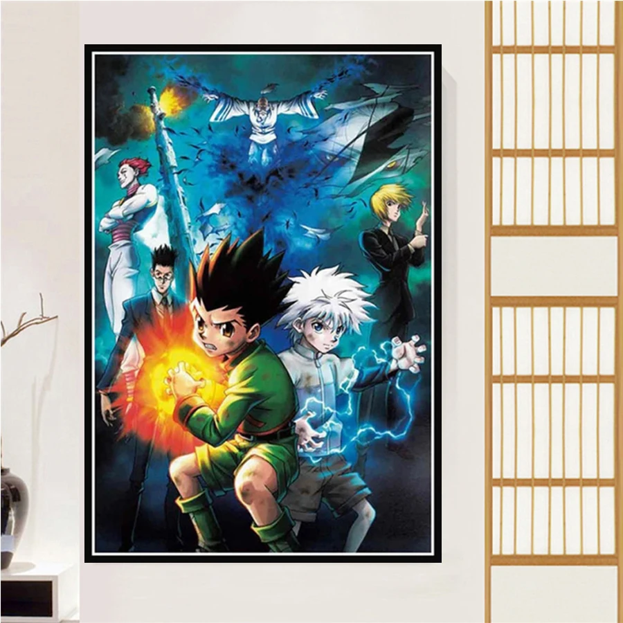 

Алмазная живопись 5d «сделай сам», японское аниме Hunter X Hunter, вышивка крестиком, полная Алмазная мозаика, картина Стразы, домашний декор