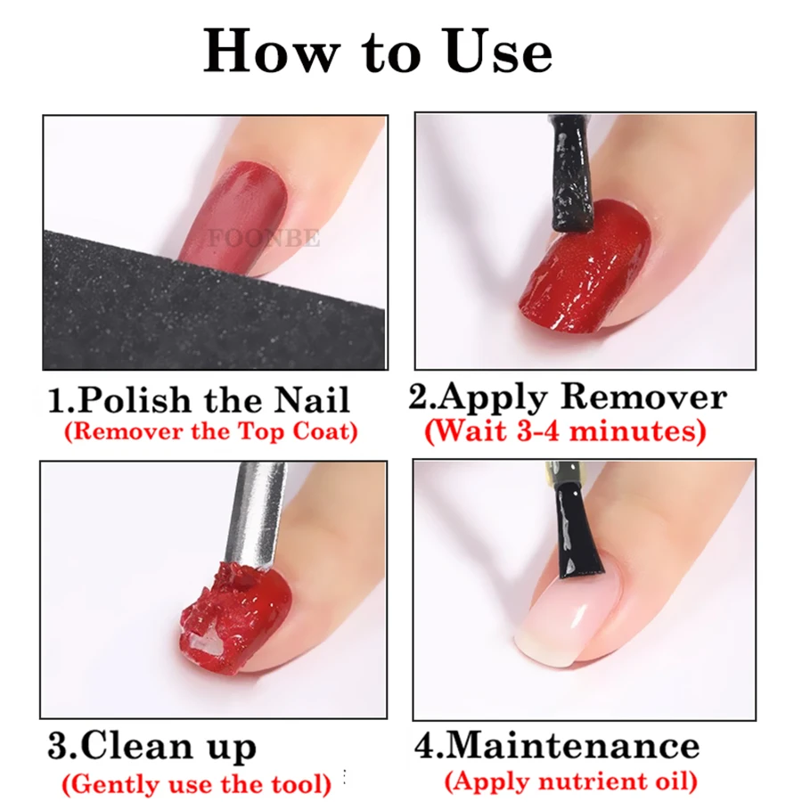 Фото FOONBE Magic Remover Gel Soak Off Remover Peel Off Magic Burst Gel Remover Crack Removal Wrap Удаление УФ-светодиодного геля 1 кг большой емкости №3