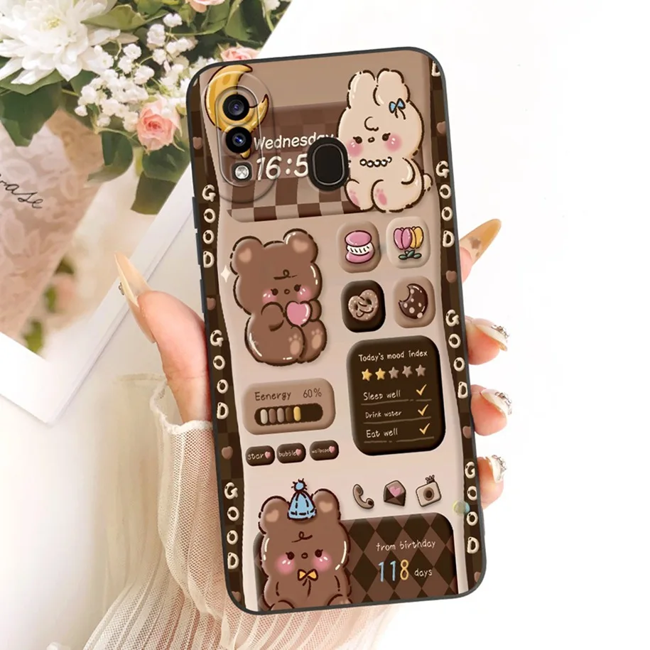 Фото Чехол для Samsung Galaxy A20 A30 SM-A205F SM-A305F, милый мультяшный мягкий силиконовый защитный чехол для Samsung A20e A20s, чехол для телефона №4