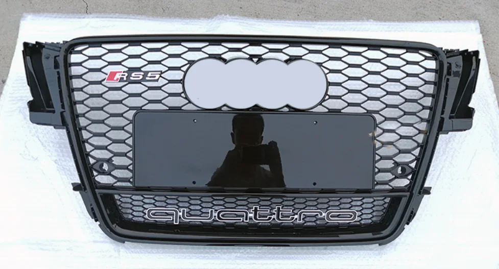 Детали корпуса глянцевая черная передняя решетка радиатора для 2008-2011 B8 A5/S5 Upgrade RS5