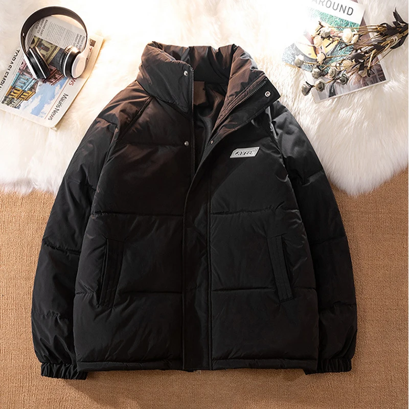 Solid Women's Warm Parka Loose Stylish Long Sleeve Zip Coat Jacket Casual Ladies Winter Padded Clothes 2022 New