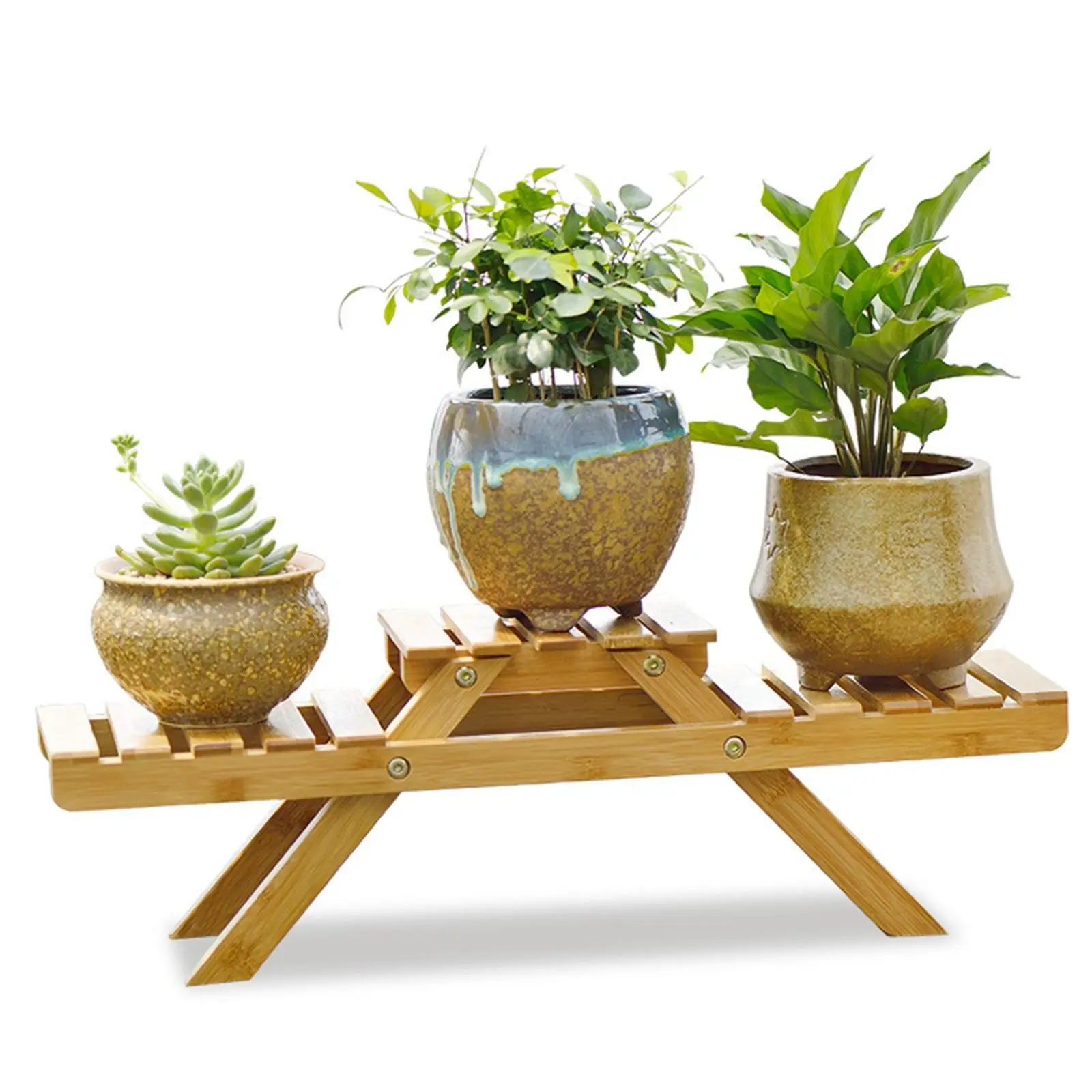 

Flower Planter Stand Multi Tier Vase Rack Decoration for Outdoor Living Room