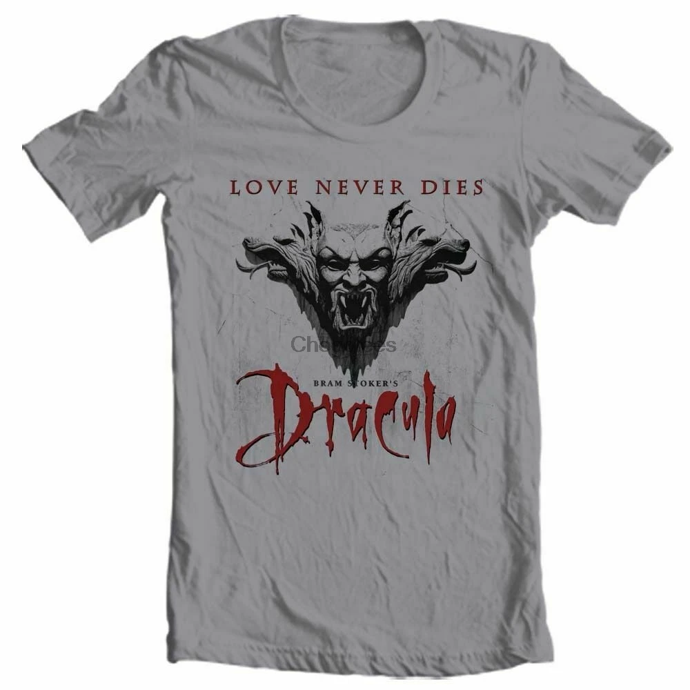 Футболка из хлопка с Дракулой Bram стокерс ретро-фильм ужасов вампир бесплатная