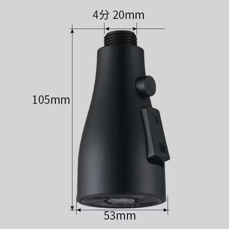 Аксессуары для кухонного смесителя, замена насадки-распылителя, 3 режима, ABS, раковина для ванной комнаты, распылительная головка для душа для подключения 1/2 дюйма